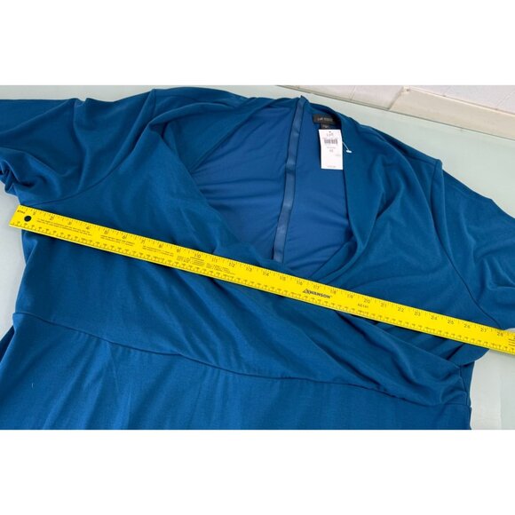 J.Jill Dress Plus Size 4X J Jill Wearever Draped Twist Front Short Sleeve NWT - Picture 5 of 12